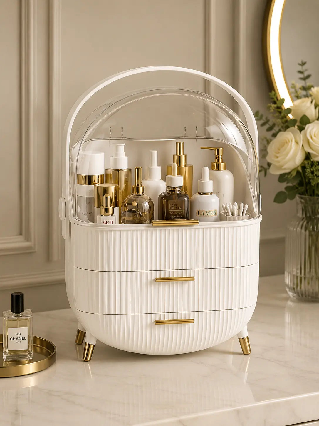 3-Layer Desktop Makeup Organizer