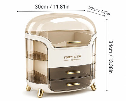 Luxury Cosmetic Organizer for Elegant Desktop Storage Solutions