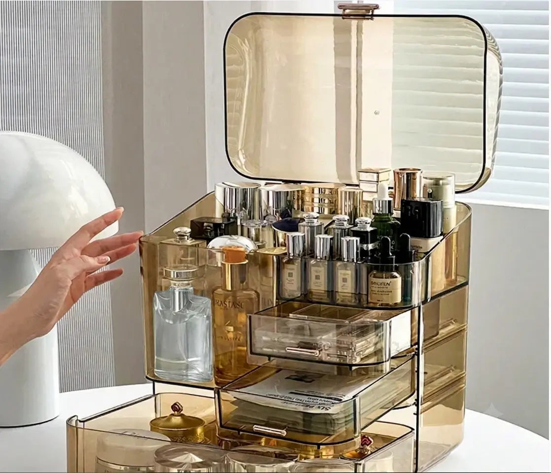Acrylic Cosmetics Storage Box with Multiple Drawers