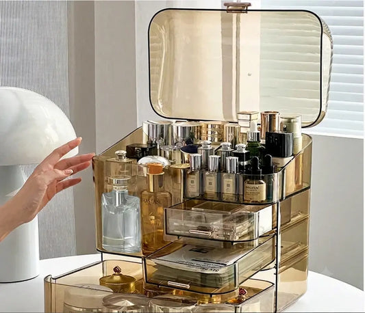 Acrylic Cosmetics Storage Box with Multiple Drawers