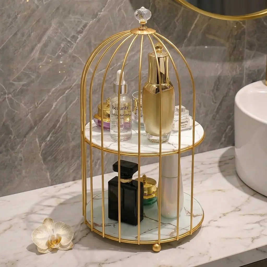 2 Layers Cosmetics Cage Organizer