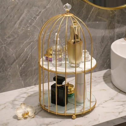 2 Layers Cosmetics Cage Organizer