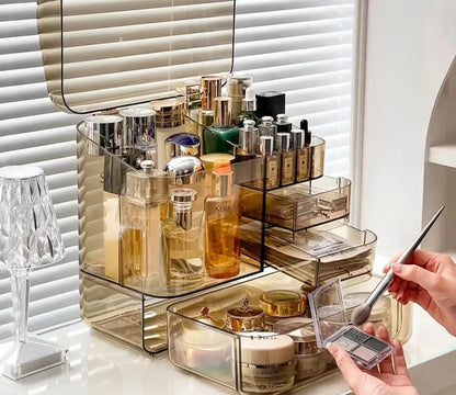 Acrylic Cosmetics Storage Box with Multiple Drawers